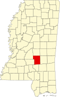史密斯縣在密西西比州的位置