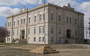 Ness County courthouse in Ness City