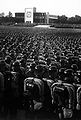 リュックサックを背負う兵士たち（1935年ニュルンベルク党大会、ただし並んでいる兵士たちは陸軍ではなくSS）