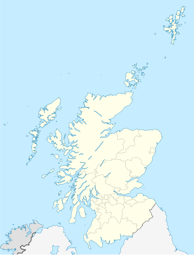 Mapa konturowa Szkocji