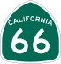 State Route 66 marker