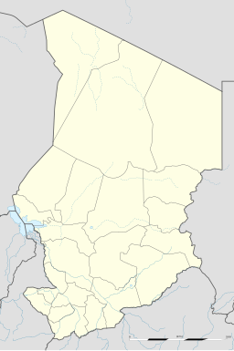 N'Djamenas läge i Tchad