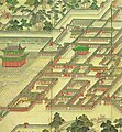 Nhà cửa khu vực kinh đô trong bộ ảnh Donggwoldo thời nhà Triều Tiên.
