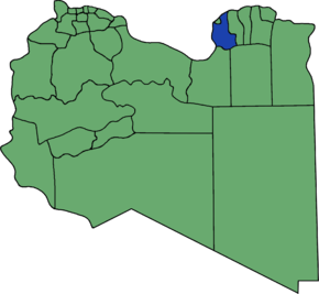 Poziția localității Districtul Al Hizam Al Akhdar