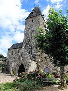 Le narthex de la façade ouest.