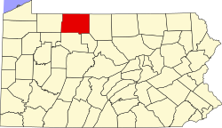 Map of McKean County, Pennsylvania