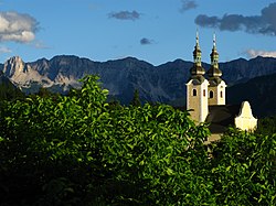 View with parish church