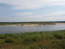 The Vaga River near the selo of Rovdino, Shenkursky District