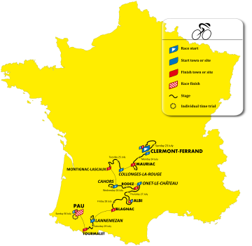 Route of the 2023 Tour de France Femmes