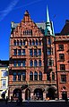 Apoteket Lejonet (The Lion Pharmacy), from 1575, the building from 1896. One of four preserved Cultural pharmacies in Sweden.