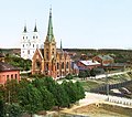Mārtiņa Lutera evaņģēliski luteriskā baznīca un Jaunavas Marijas bezvainīgās ieņemšanas Romas katoļu baznīca Daugavpilī (1912)