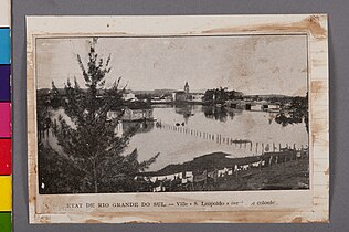 Imagem antiga de São Leopoldo no acervo do Museu do Ipiranga