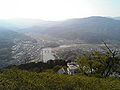 Downtown Ōzu as seen from atop Mount Tomisuyama