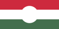 1956 Macaristan Ayaklanması sırasında Macar göstericilerin bayrağı