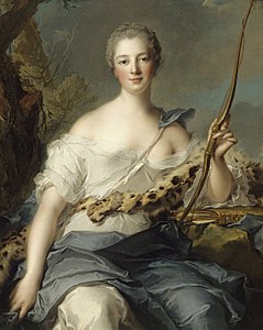 Madame de Pompadour como Diana, a Caçadora, de Jean-Marc Nattier (1746)