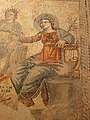 Baf kentinde bulunan bir mozaikte elinde liri ile Apollon