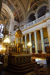 The altar in the choir