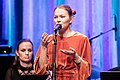 Marja Mortensson, vinnar av Áillohaš musikkpris i 2021. Foto: Tore Sætre