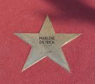 Étoile de Marlene Dietrich sur le Boulevard der Stars à Berlin.