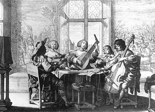 Musicians at home, by Abraham Bosse (about 1632)