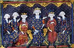 Filip IV med familj, 1300-tal.