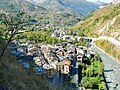 Vue du bourg de la colline du Châtel-Argent