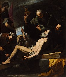 Martyrdom of Saint Andrew, 1628. 209 x 183 cm., Museum of Fine Arts (Budapest)