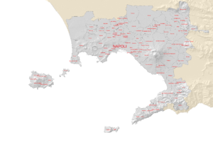 Карта метрополитенского города Неаполь
