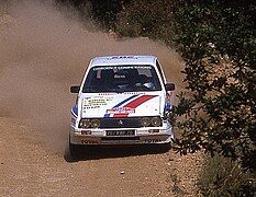 Philippe Wambergue au Rallye des 1000 Pistes sur sa Visa Proto 2 (1984)
