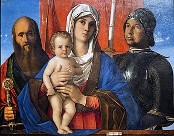 Madone à l'enfant entre saint Paul et saint Georges Giovanni Bellini