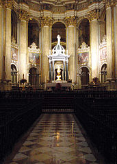 Altar mayor de la catedral de Málaga, de Diego de Vergara (1541).