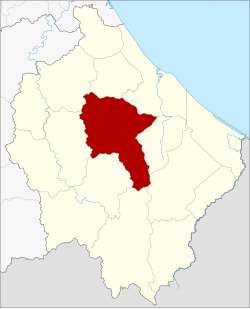 Karte von Narathiwat, Thailand, mit Amphoe Ra-ngae
