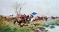Scontro di cavalleria polacca contro quella ottomana.