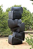 Stack IV (2014) Forged high carbon steel 108" x 46" x 46" (45,000 lbs)