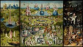 The Garden of Earthly Delights; by Hieronymus Bosch; c. 1504; oil on panel, Museo del Prado