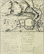 Plan du siège de Fribourg, 1677