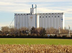 Grain elevator in Bushton (2004)