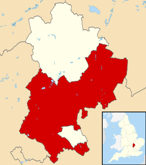 Центральный Бедфордшир на карте