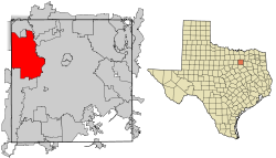 موقعیت ایروینگ، تگزاس در نقشه