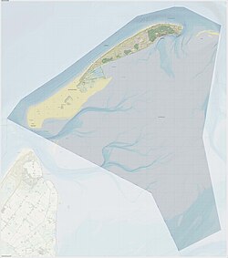 Kaart van Vlieland-munisipaliteit