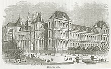 Photo de l'Hôtel de ville de Paris.