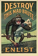 Poster Perang Dunia 1 Destroy This Mad Brute dan sampul Vogue pada bulan April 2008 dengan James and Gisele Bündchen, yang dikatakan oleh kritik direferensikan dengan poster awal.[310][311]