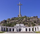 La Sainte-Croix de la valle de los Caídos inaugurée en 1956, la plus grande du monde avec 150 mètres de hauteur, à San Lorenzo de El Escorial, en Espagne.