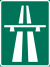 Sign used denote the start of an Autoroute