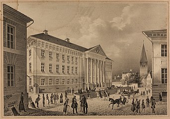 Main building of Tartu University in 1845