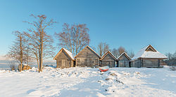 Fishermen huts by the sea in Altja fishermen village, Lahemaa National Park, Estonia