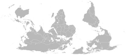 Hego hemisferiorako mapa