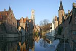 View of Bruges' city centre