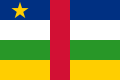 Drapeau de la République centrafricaine.