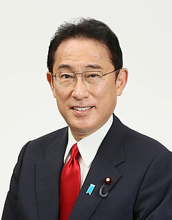 Fumio Kishida vuonna 2021.